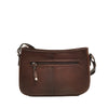 Leren Crossbody Dames Lucca | Donkerbruin