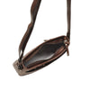 Leren Crossbody Dames Lucca | Donkerbruin