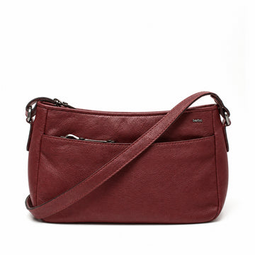 Leren Crossbody Dames Lucca | Bordeaux Rood