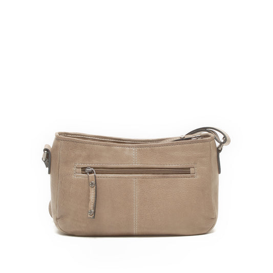 Leren Crossbody Dames Lucca | Taupe