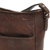 Leren Crossbody Dames Lucca | Donkerbruin
