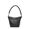 Leren Schoudertas Dames Lucca | Zwart
