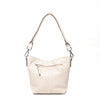 Leren Schoudertas Dames Lucca | Wit