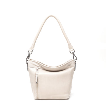 Leren Schoudertas Dames Lucca | Wit
