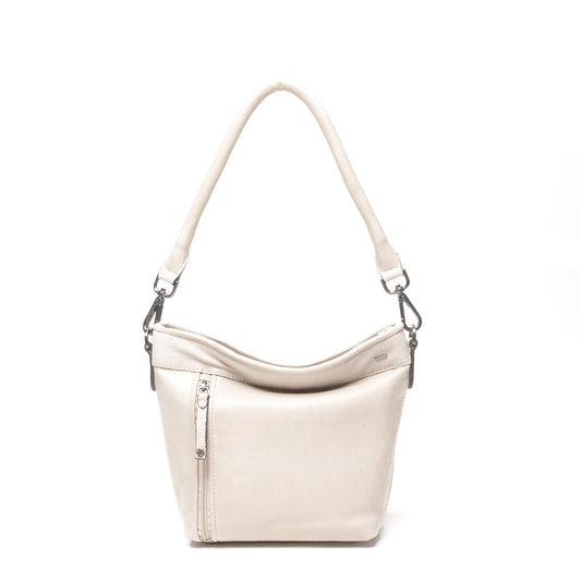 Leren Schoudertas Dames Lucca | Wit
