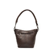 Leren Schoudertas Dames Lucca | Donkerbruin