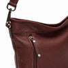 Leren Schoudertas Dames Lucca | Donkerrood