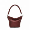 Leren Schoudertas Dames Lucca | Donkerrood