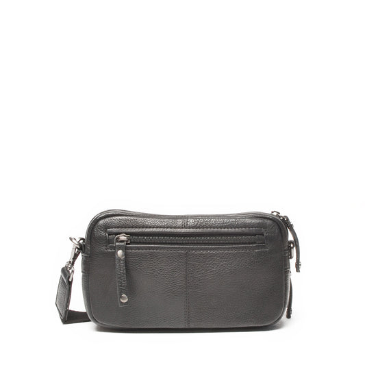 Leren Crossbody Dames Lucca | Zwart