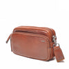 Leren Crossbody Dames Lucca | Cognac