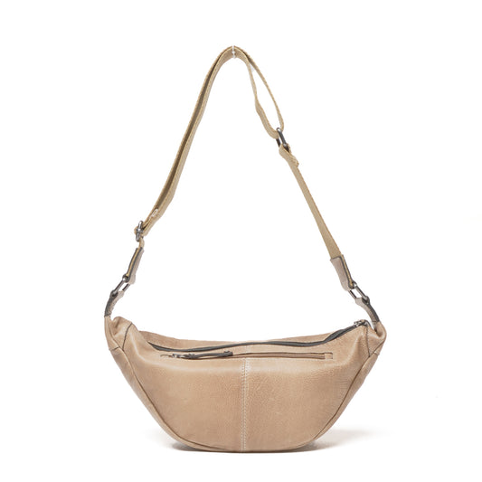 Leren Slingbag Dames Lucca | Taupe