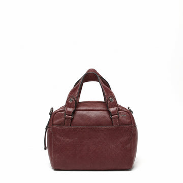 Leren Handtas Dames Lucca | Donker Rood