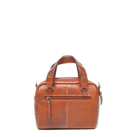 Leren Handtas Dames Lucca | Cognac