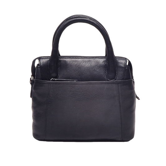 Leren Handtas Dames Lucca | Donkerblauw