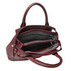 Leren Handtas Dames Lucca | Donker Rood