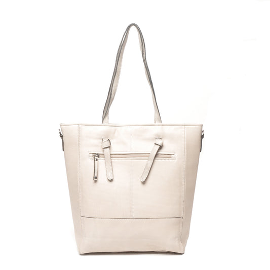 Leren Shopper Dames Lucca | Wit
