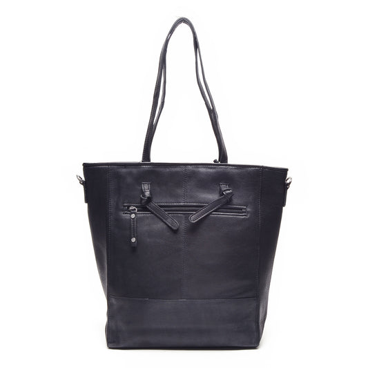 Leren Shopper Dames Lucca | Donkerblauw
