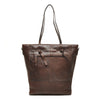 Leren Shopper Dames Lucca | Donkerbruin