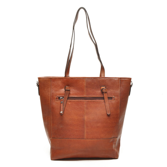 Leren Shopper Dames Lucca | Cognac