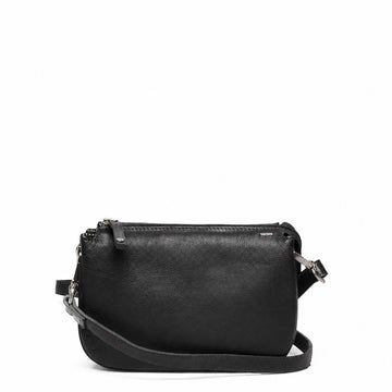 Leren Crossbody Dames Lucca | Zwart