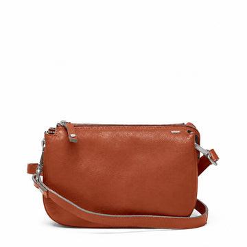 Leren Crossbody Dames Lucca | Cognac