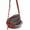 Leren Crossbody Dames Lucca | Cognac