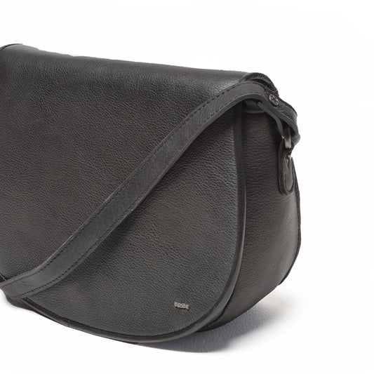Leren Crossbody Dames Lucca | Zwart