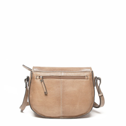 Leren Crossbody Dames Lucca | Taupe