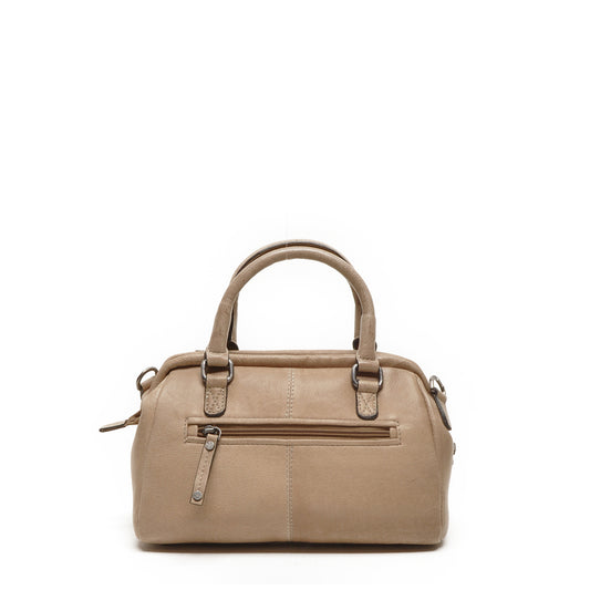 Leren Handtas Dames Lucca | Taupe