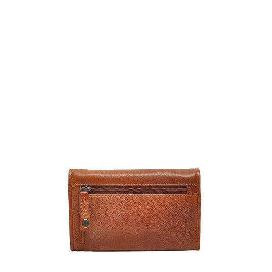 Leren Damesportemonnee Lucca | Cognac