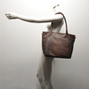 Leren Shopper Dames Lucca | Donkerbruin