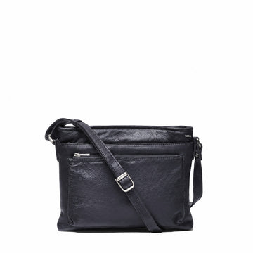 Leren Crossbody Dames Lucca | Donkerblauw