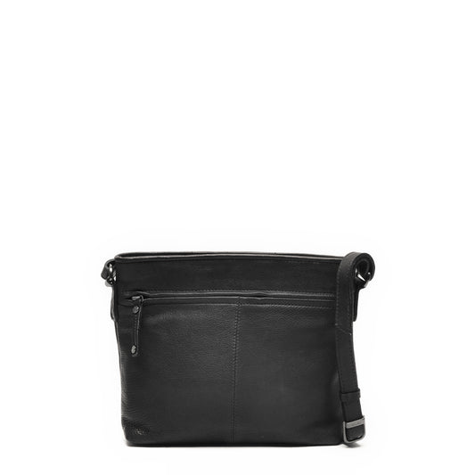 Leren Crossbody Dames Lucca | Zwart