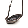 Leren Crossbody Dames Lucca | Donkerbruin