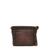 Leren Crossbody Dames Lucca | Donkerbruin