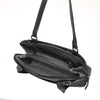 Leren Schoudertas Dames Lucca | Zwart
