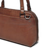 Leren Schoudertas Dames Lucca | Donkerbruin