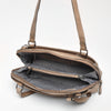 Leren Schoudertas Dames Lucca | Taupe