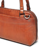 Leren Schoudertas Dames Lucca | Cognac