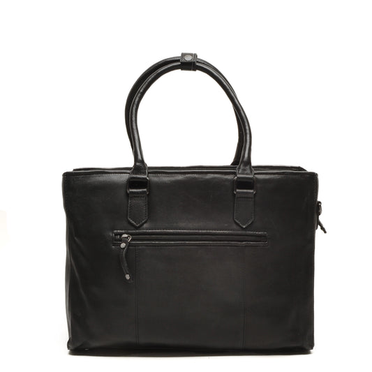 Leren Laptoptas 15.6 Inch Dames Lucca | Zwart