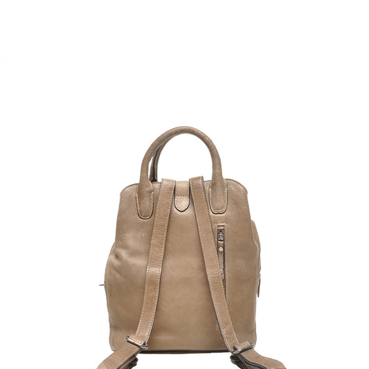 Leren Rugzak Dames Lucca | Taupe