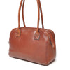 Leren Schoudertas Dames Lucca | Cognac