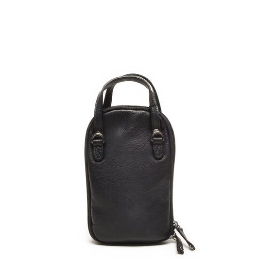 Leren Telefoontasje Dames Lucca | Zwart