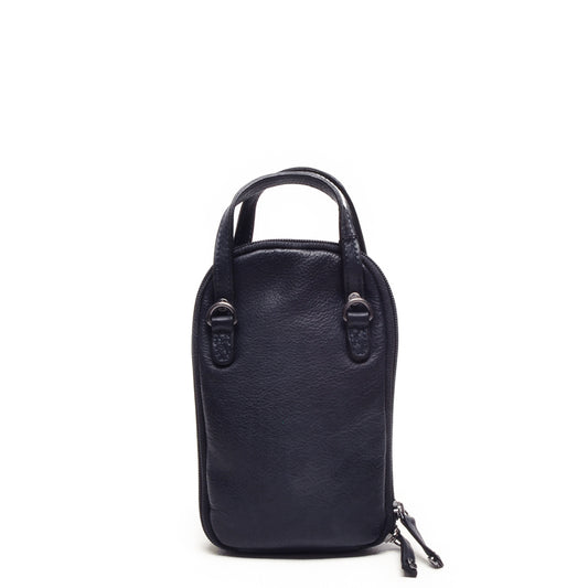 Leren Telefoontasje Dames Lucca | Donkerblauw