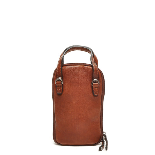 Leren Telefoontasje Dames Lucca | Cognac