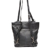 Leren Dames Rugzak / Schoudertas / Crossbody Lucca | Zwart