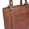Leren Dames Rugzak / Schoudertas / Crossbody Lucca | Donkerbruin
