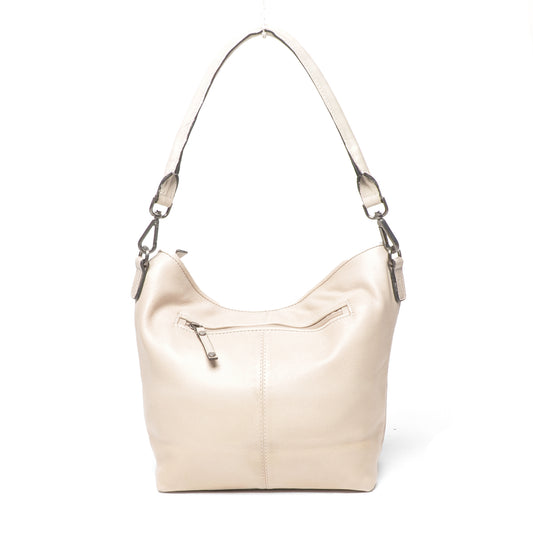 Leren Schoudertas Dames Lucca | Wit