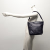 Leren Schoudertas Dames Lucca | Donkerblauw