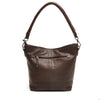 Leren Schoudertas Dames Lucca | Donkerbruin